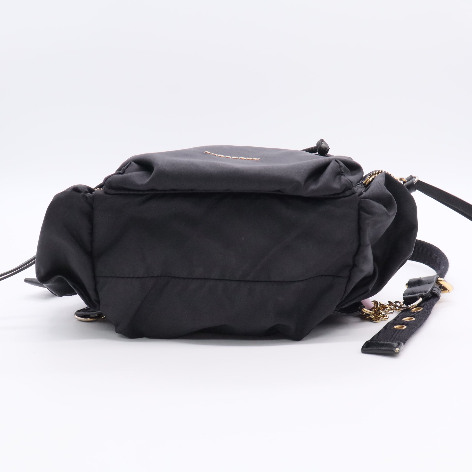 Black Nylon Medium Rucksack Backpack Twins LDJ3034