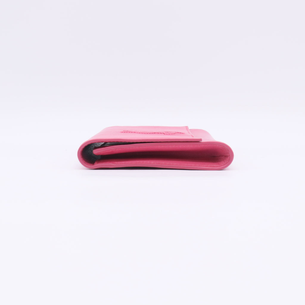 Pink Leather Belle du Jour Clutch Bag W22480