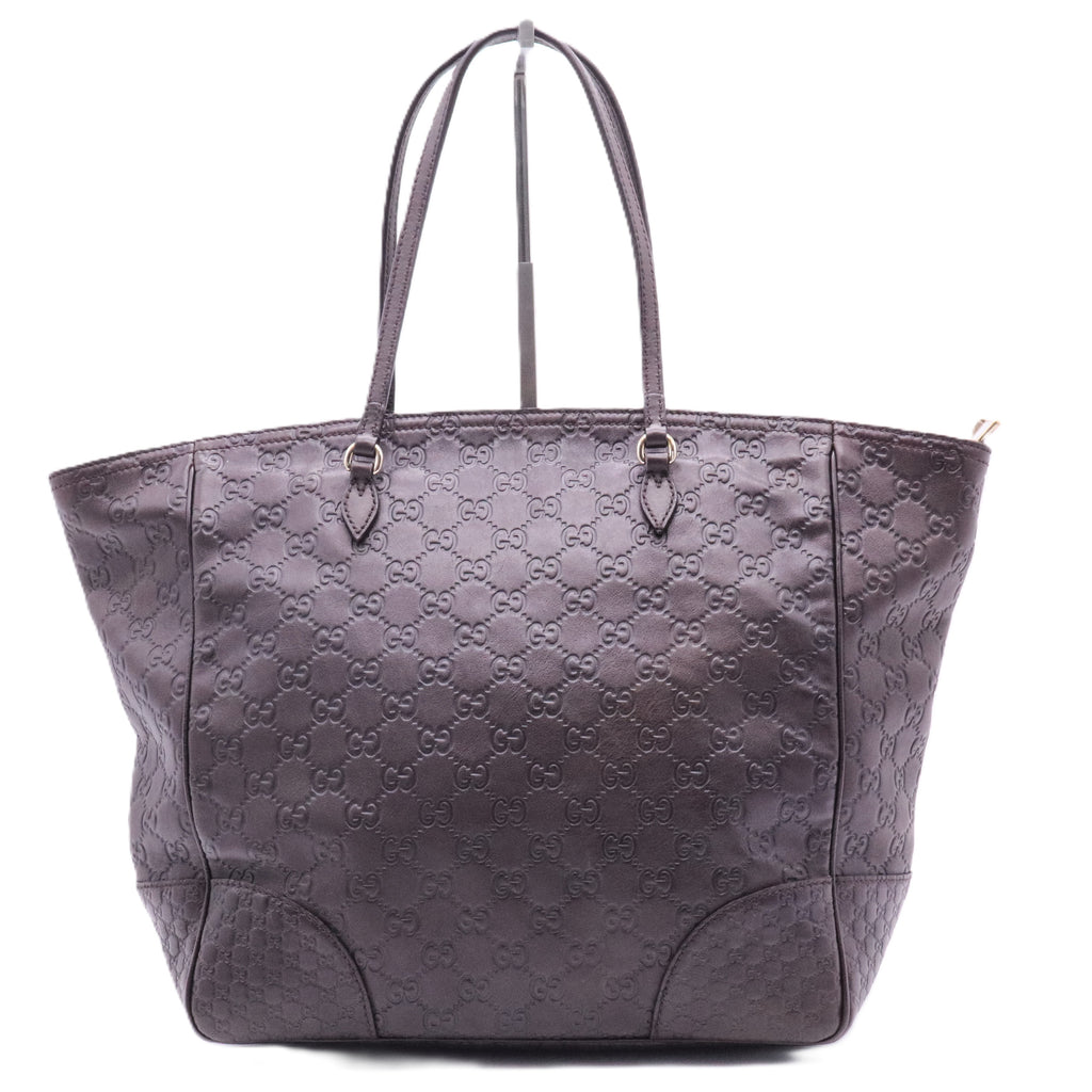 Microguccissima Bree Tote Smooth Calfskin Choco Brown Twins