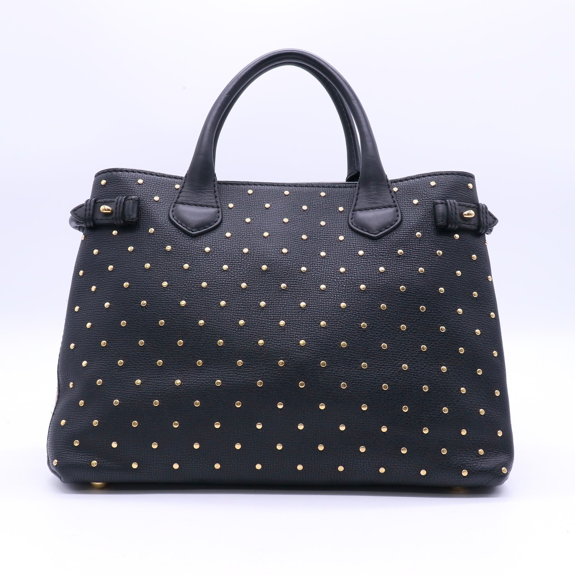 Banner Tote Studded Leather Medium Twins B21291