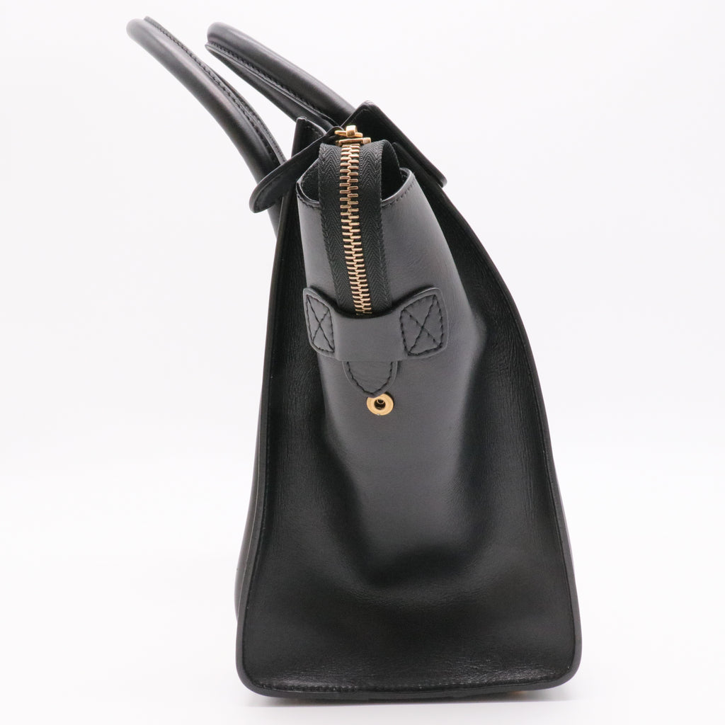 Bicolor Luggage Bag Leather Mini twins