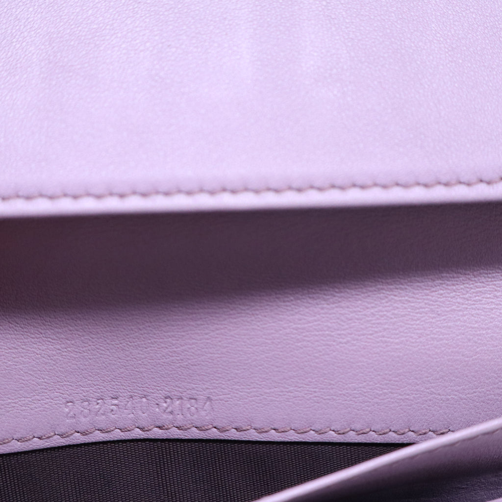 Gucci Soft Microguccissima Dice Chain Wallet Mauve W20906