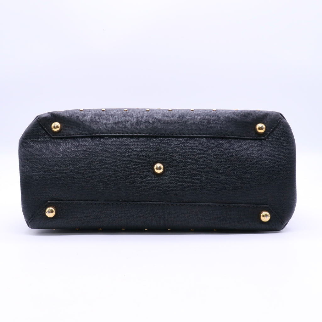 Banner Tote Studded Leather Medium Twins B21291