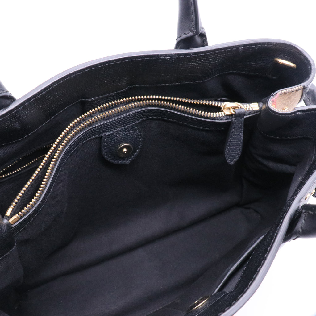 Banner Tote Studded Leather Medium Twins B21291