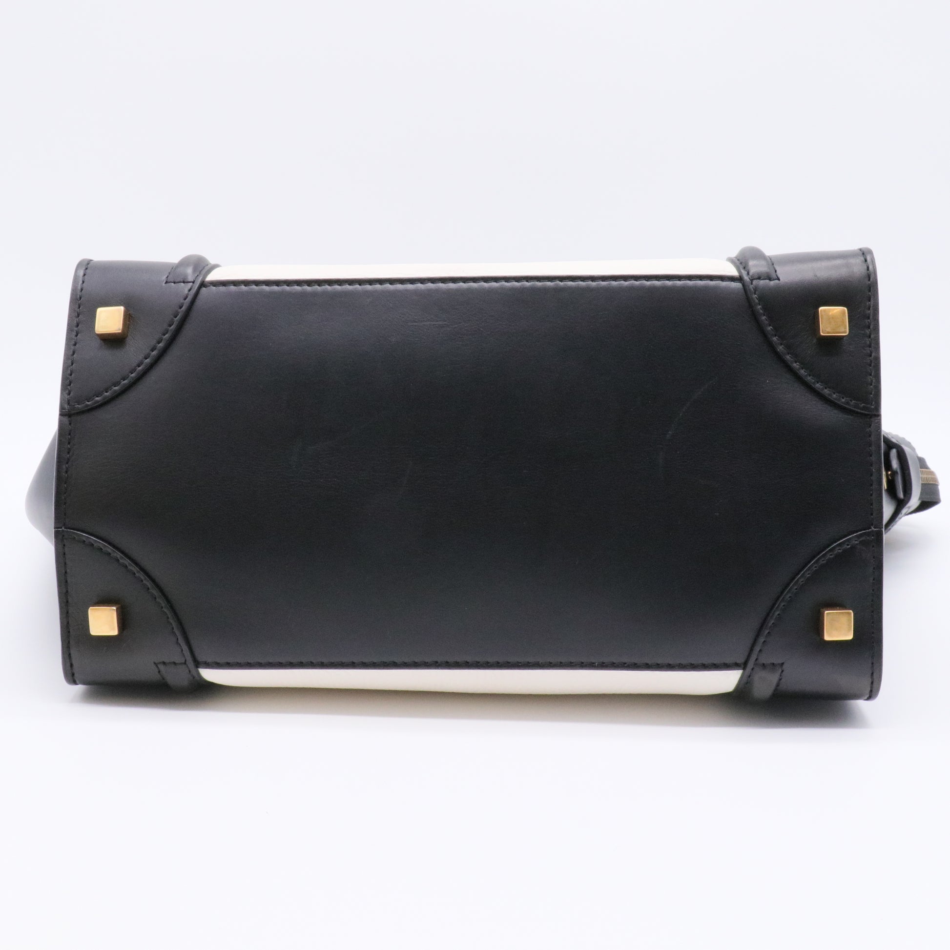 Bicolor Luggage Bag Leather Mini twins