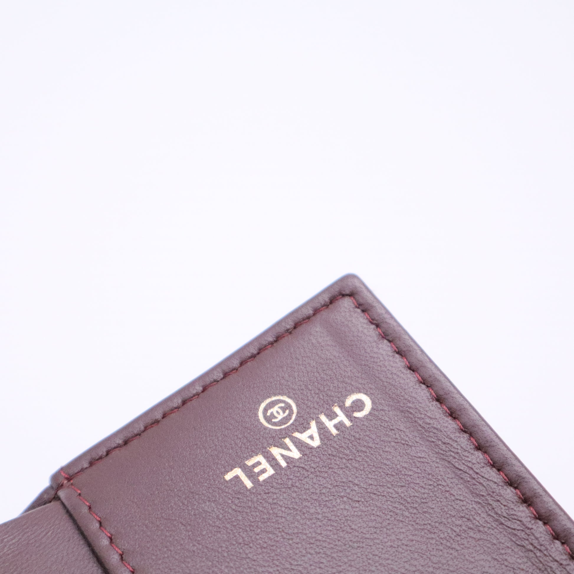 Caviar Quilted Flap Card Holder Wallet