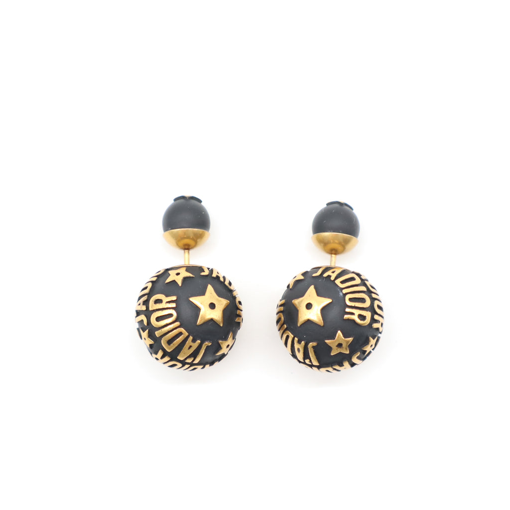Christian Dior Tribales J'Adior Star Motif Double Pearl Earrings W21608