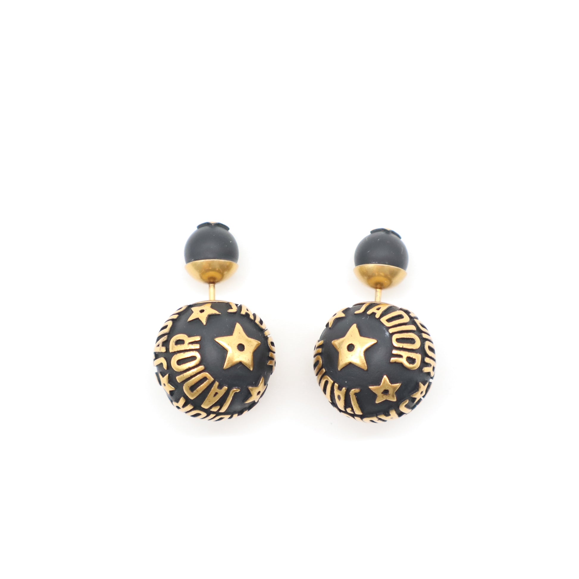 Christian Dior Tribales J'Adior Star Motif Double Pearl Earrings W21608