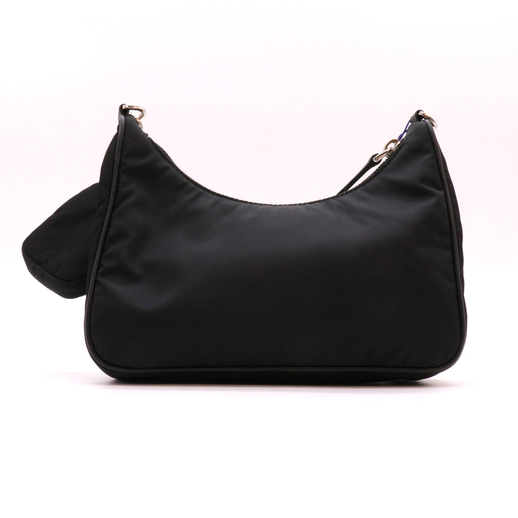 Black Tessuto Nylon 2005 Re-Edition Shoulder Bag twins