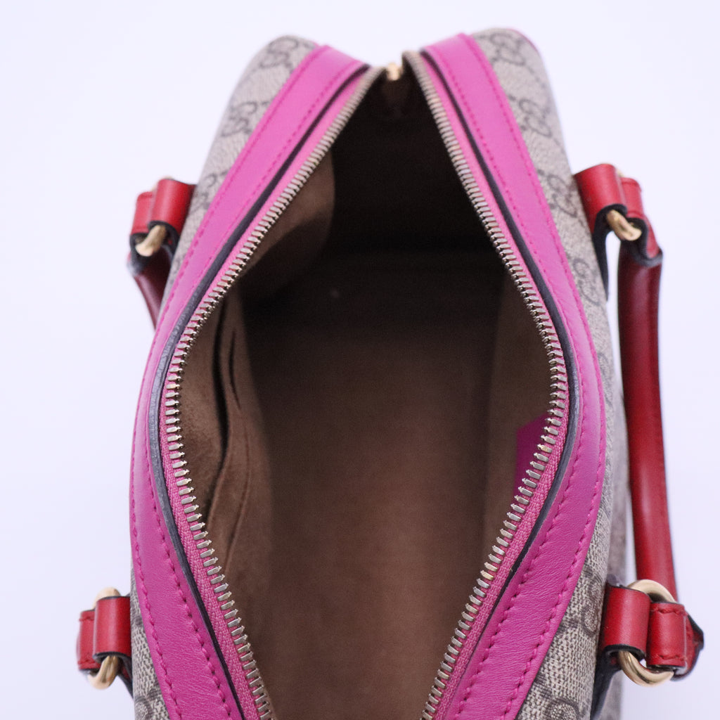 GUCCI Monogram Kingsnake Heart Embroidered