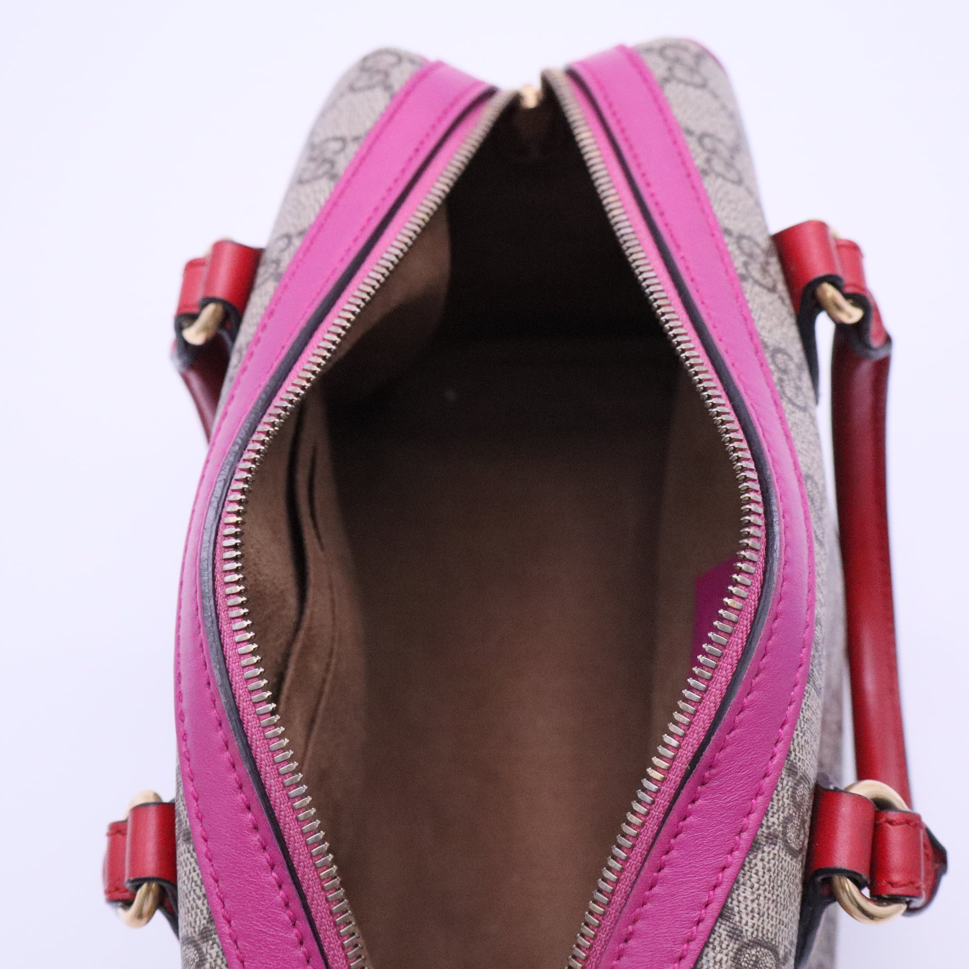GUCCI Monogram Kingsnake Heart Embroidered