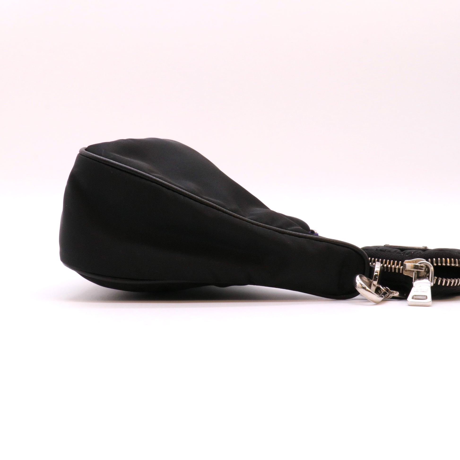 Black Tessuto Nylon 2005 Re-Edition Shoulder Bag twins