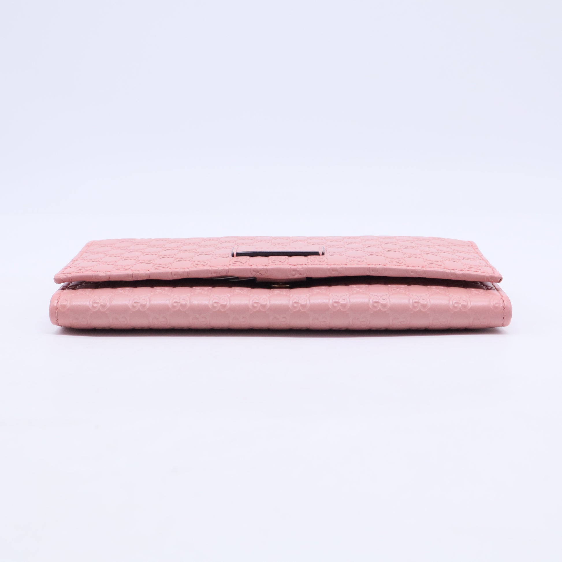 Microguccissima Continental Wallet in Soft Pink W20355
