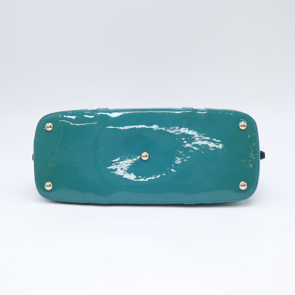 Microguccissima Patent Leather Nice Dome Satchel B23947