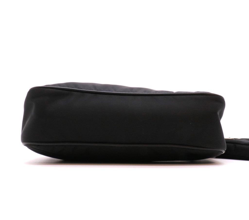 Black Tessuto Nylon 2005 Re-Edition Shoulder Bag twins