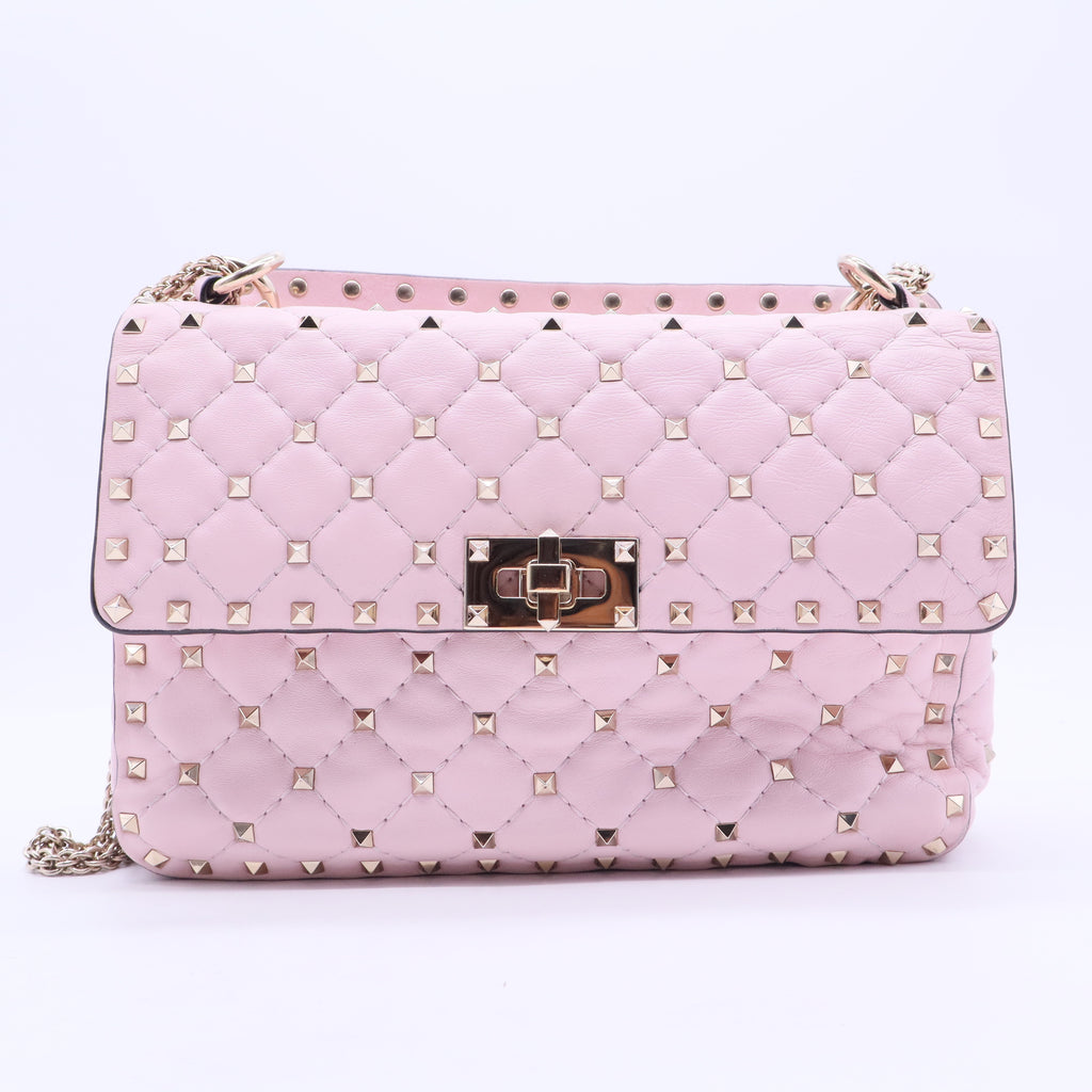 Rockstud Spike Flap Bag Quilted Leather Medium