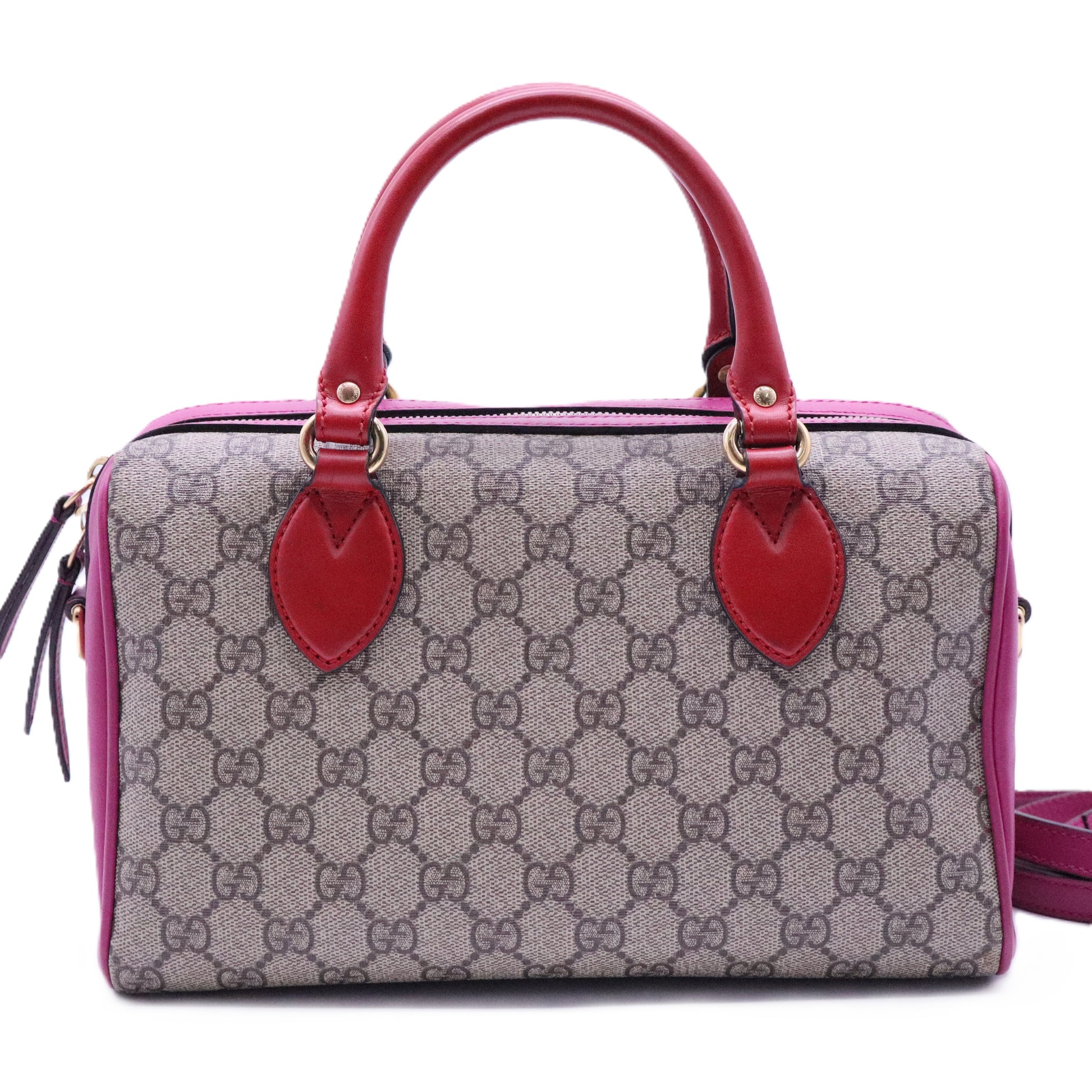 GUCCI Monogram Kingsnake Heart Embroidered