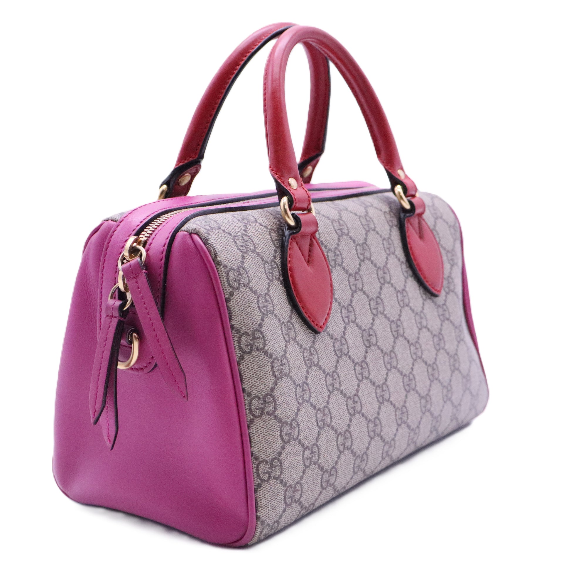 GUCCI Monogram Kingsnake Heart Embroidered