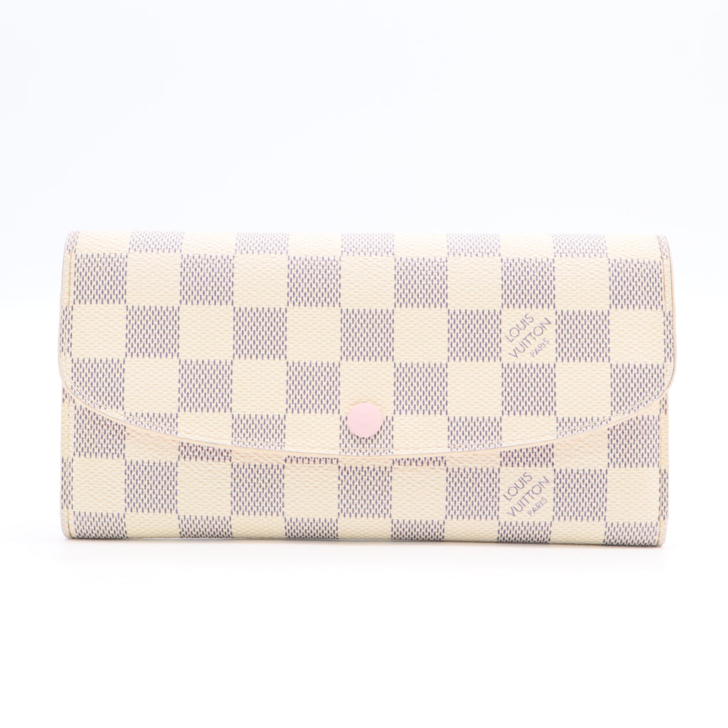 Portefeuille Long Emily Damier Azur wallet Twins LDJ3044