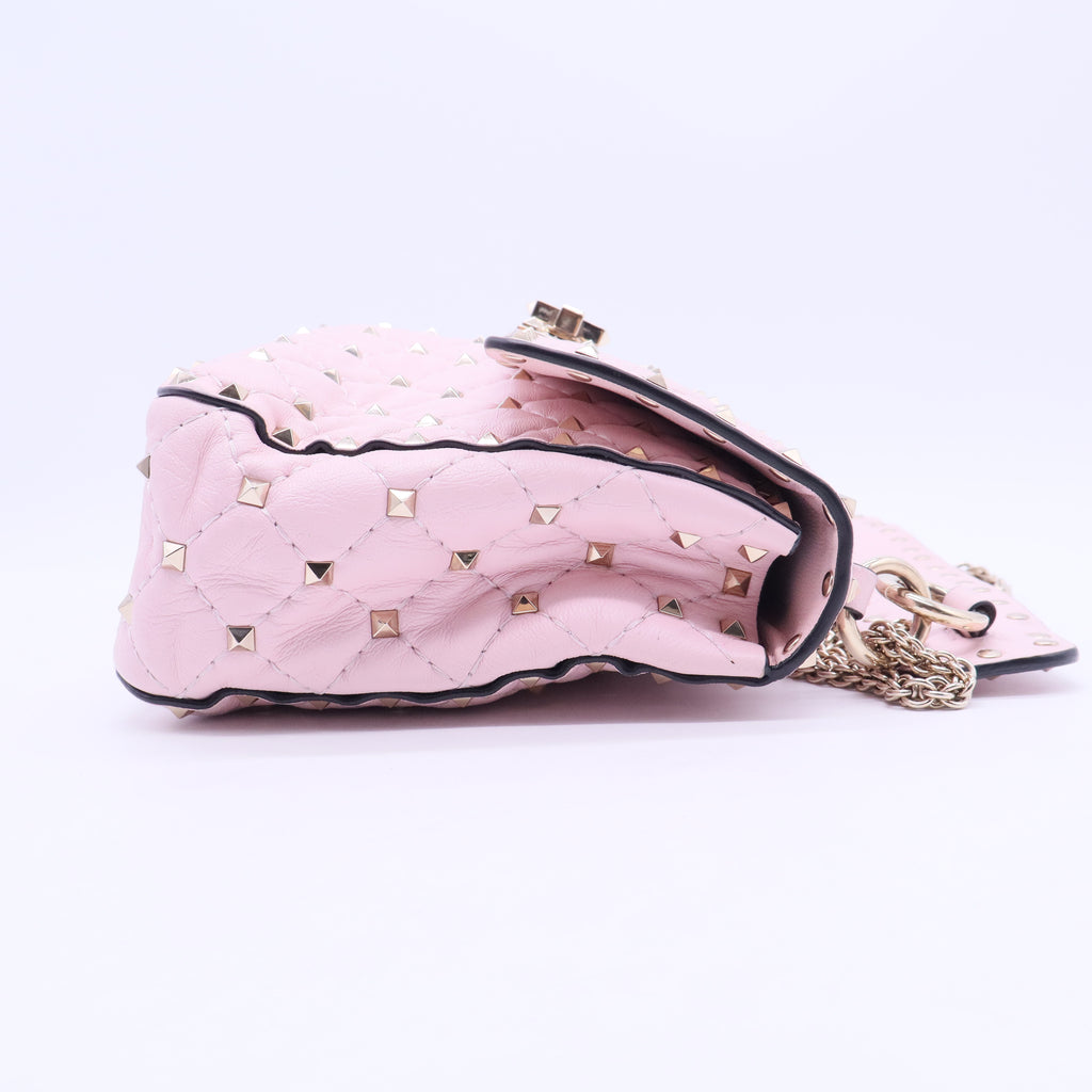 Rockstud Spike Flap Bag Quilted Leather Medium