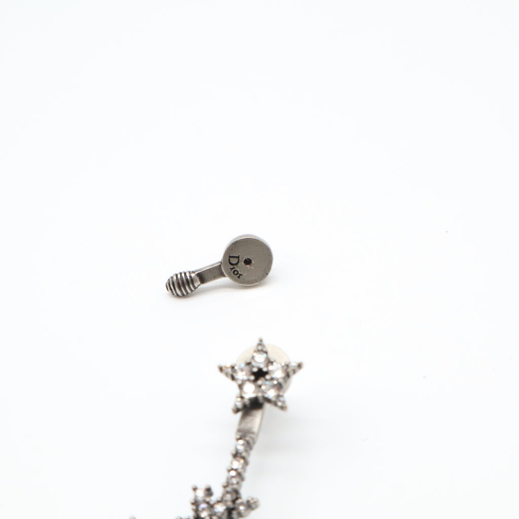Christian Dior J'Adior Asymmetrical Crystal Star & Bee Earrings W21592