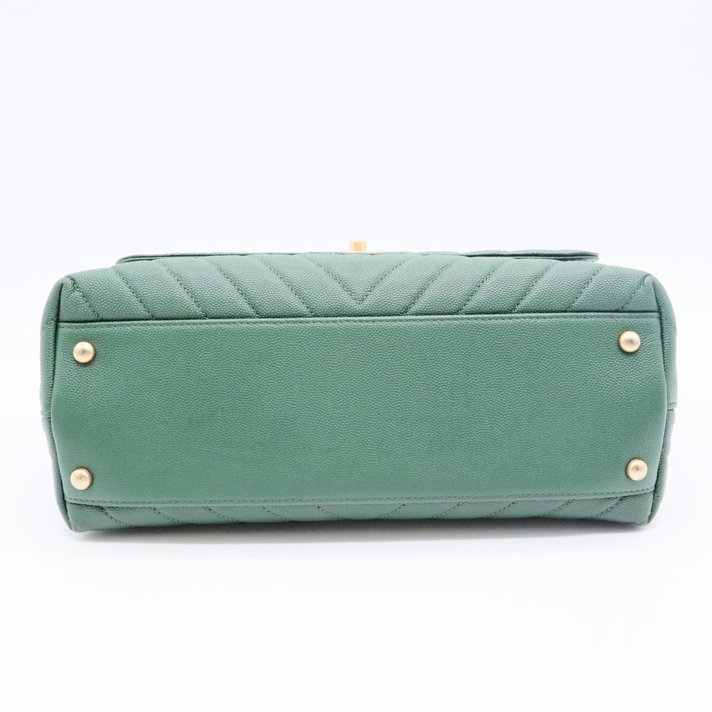 Coco Top Handle Bag Chevron Caviar Small  Unboxing twins