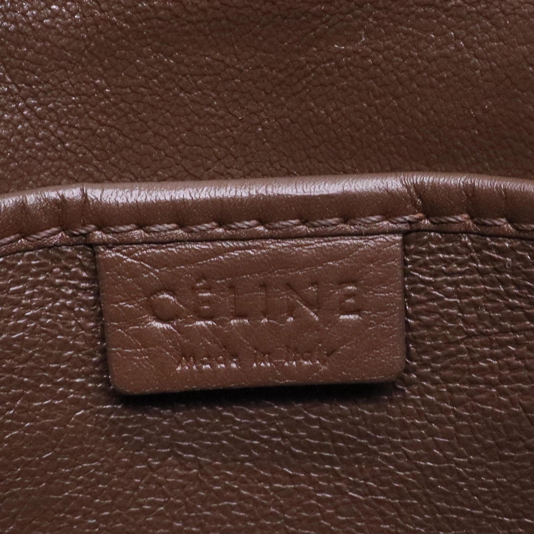 Tricolor Luggage Bag Leather Nano