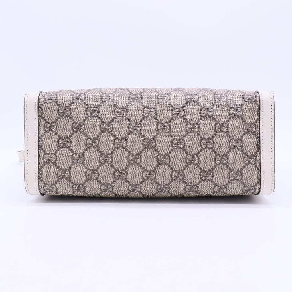 Padlock Chain Tote GG Coated Canvas Small