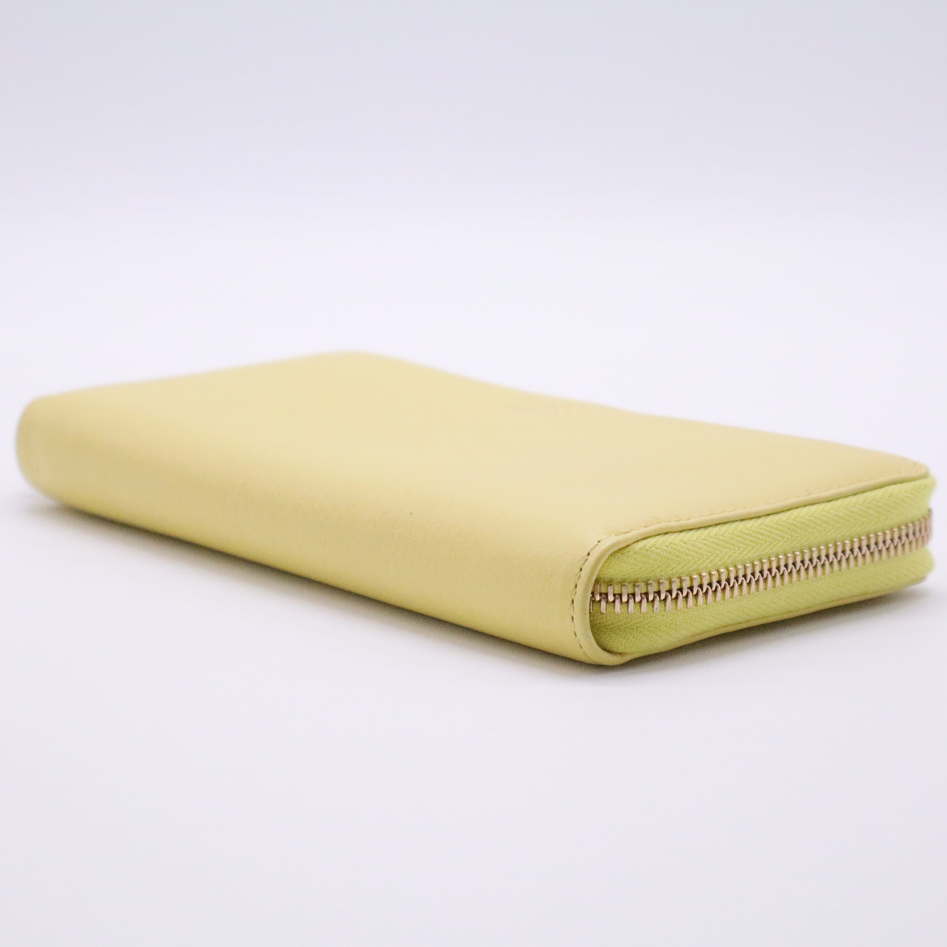Soho Leather Zip-Around Wallet with Bamboo Tassel