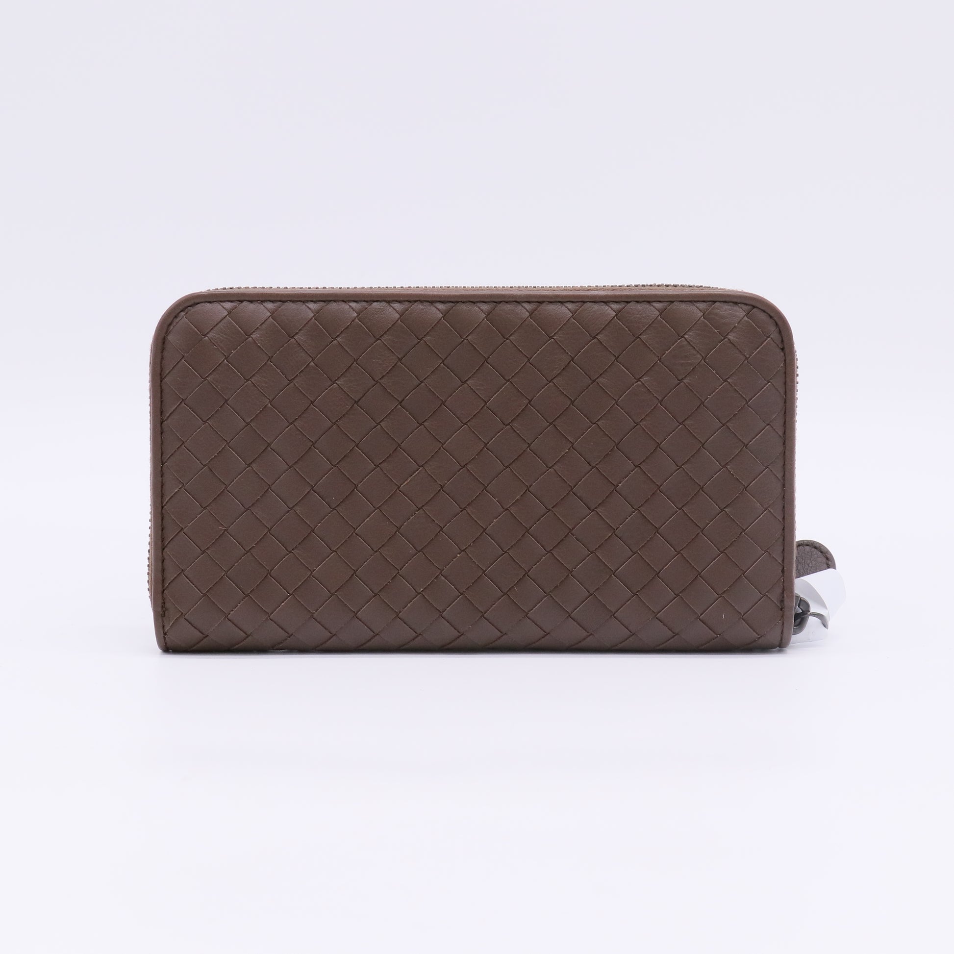 Intrecciato Weave Leather Continental Wallet W22697