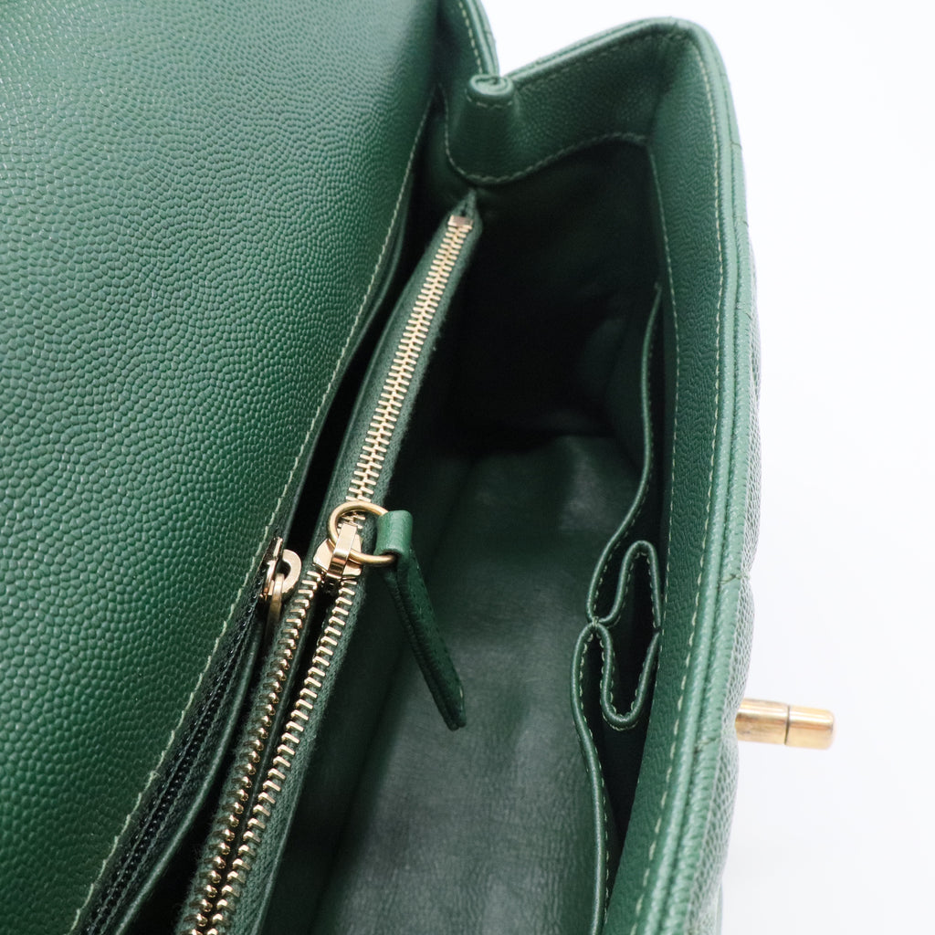 Coco Top Handle Bag Chevron Caviar Small  Unboxing twins