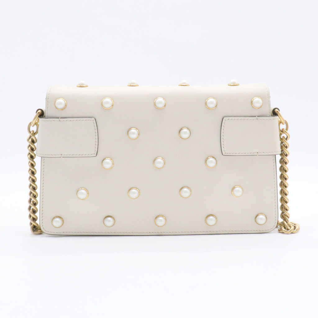 Animalier Broadway Bow Flap Bag Embellished Leather Mini