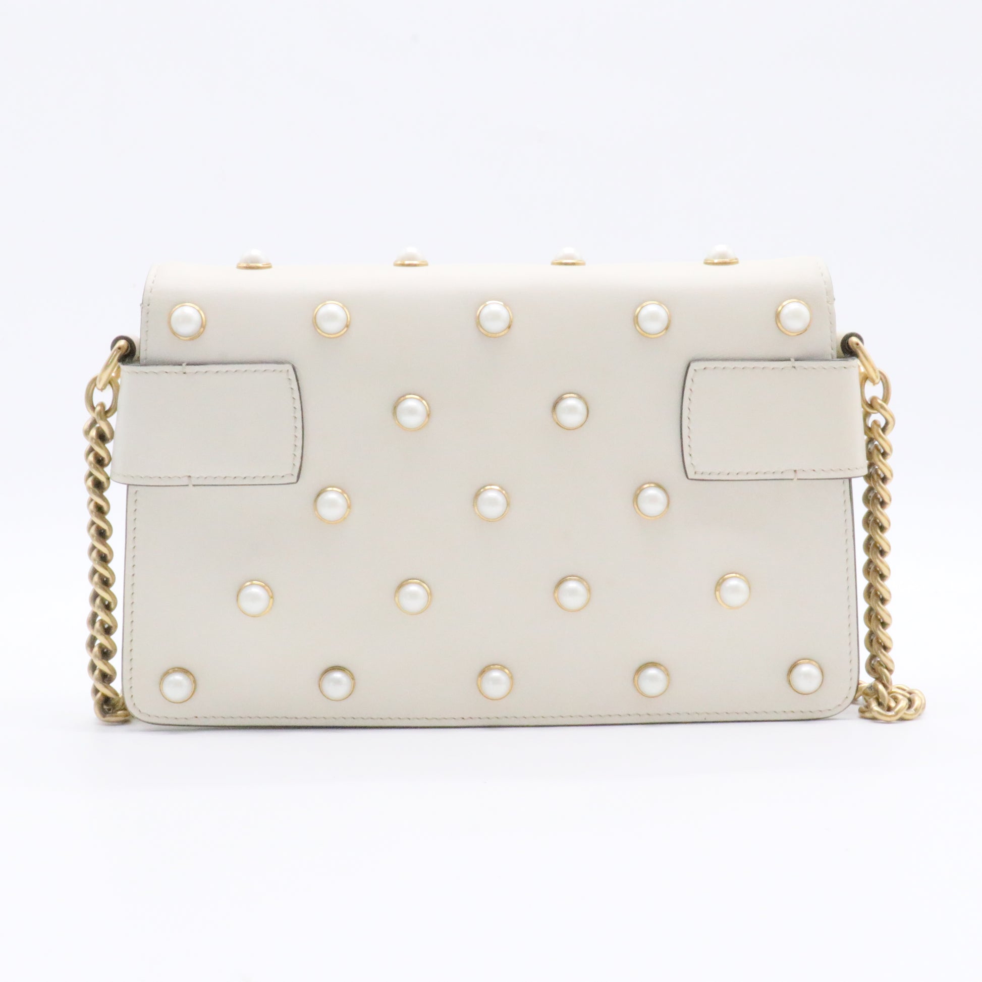Animalier Broadway Bow Flap Bag Embellished Leather Mini