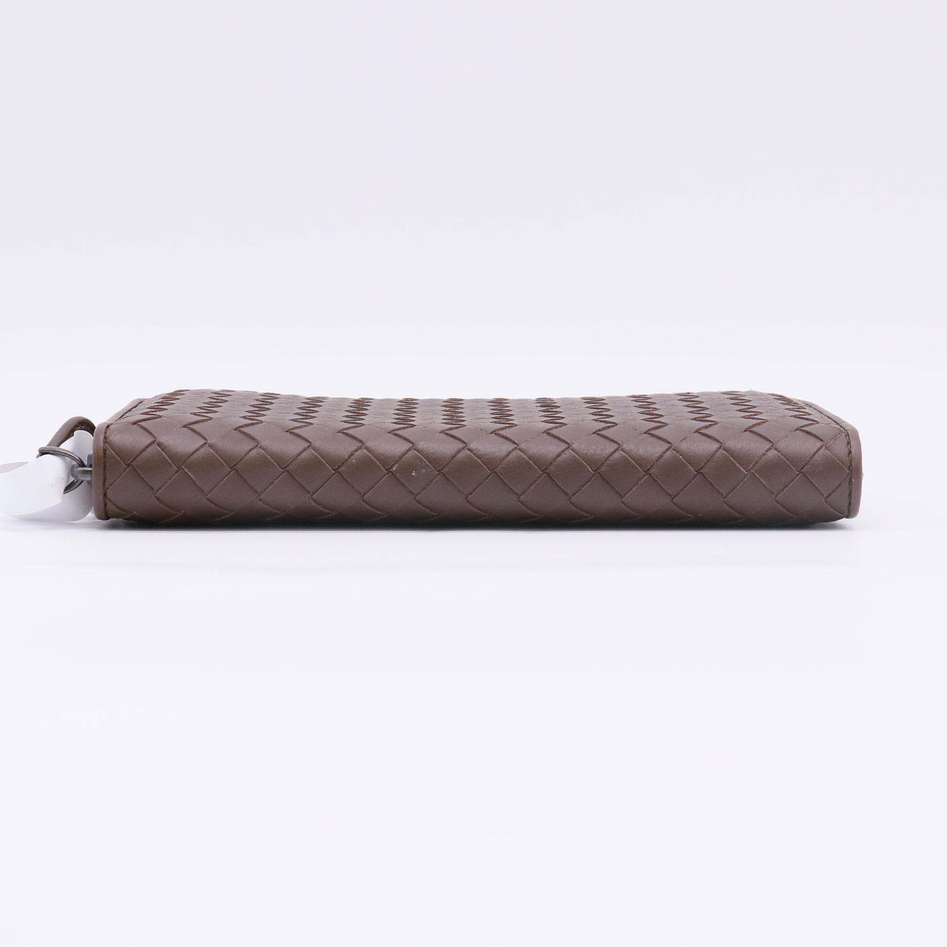 Intrecciato Weave Leather Continental Wallet W22697