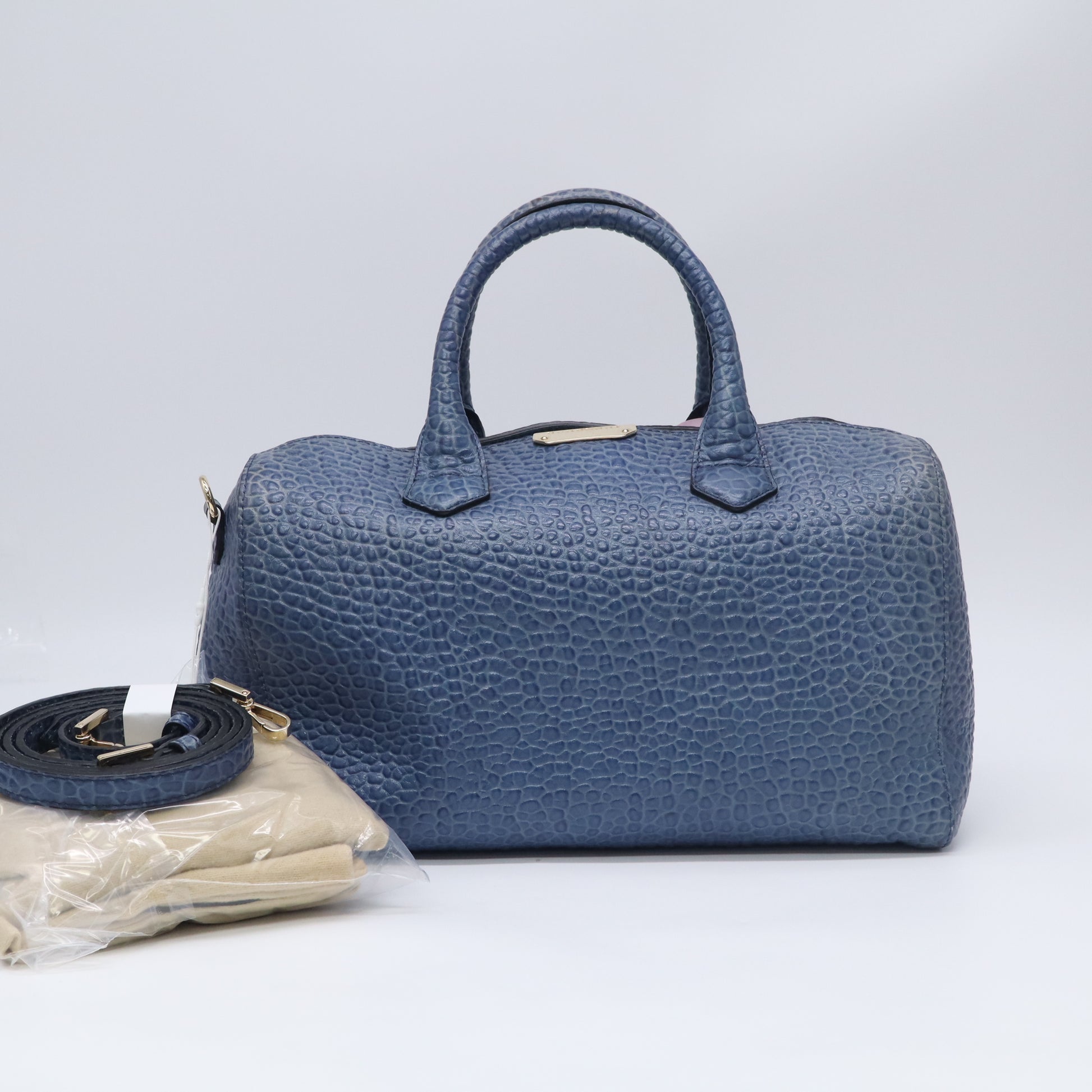 Burberry Heritage Grain Alchester Bowling Bag twins LDJ5776