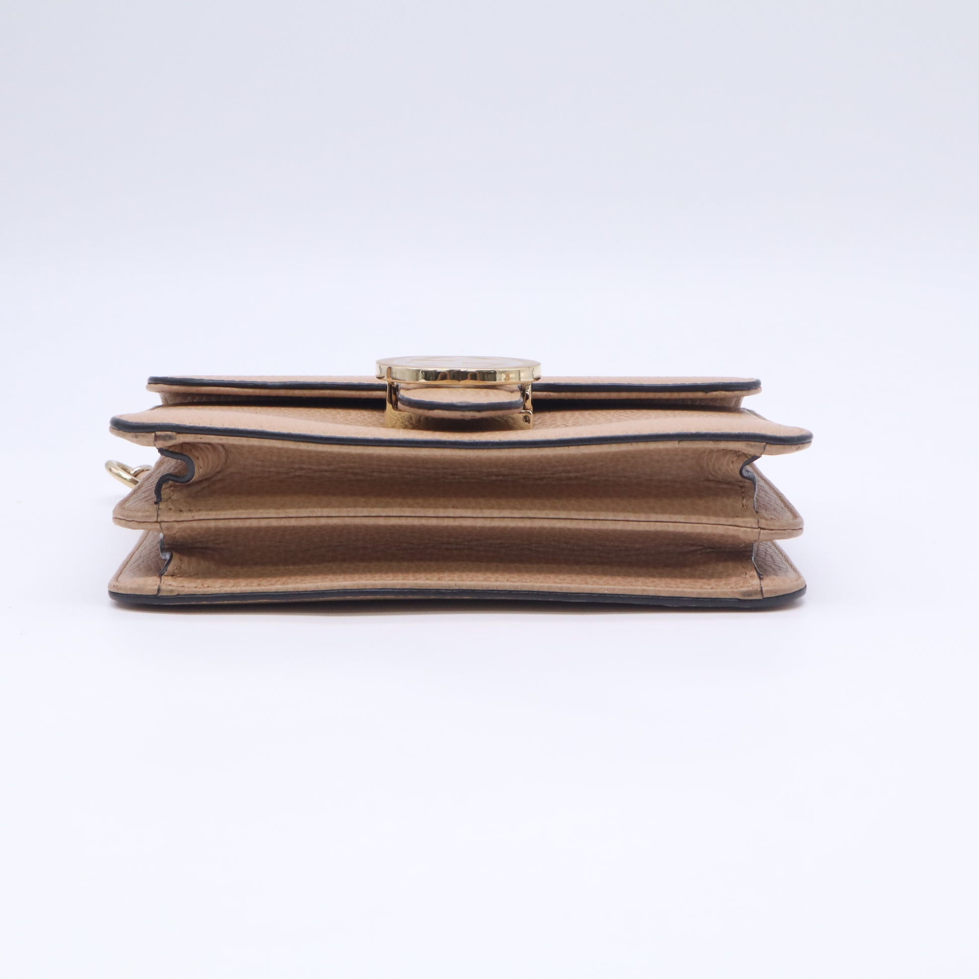 Gucci Dollar Calfskin Small Interlocking G Flap Shoulder Bag B23590