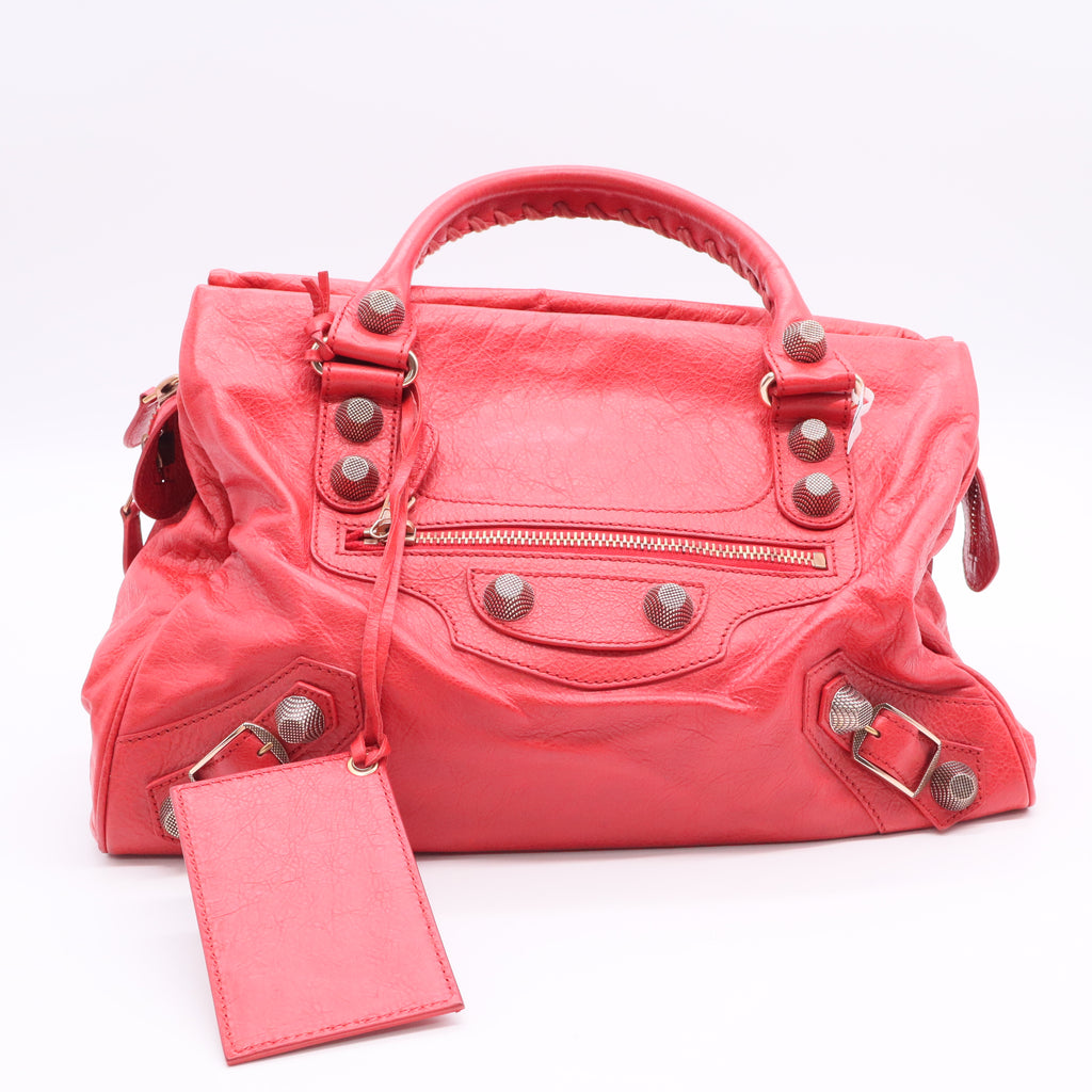Giant Studs Bag Leather City Bag Twins LDJ3045