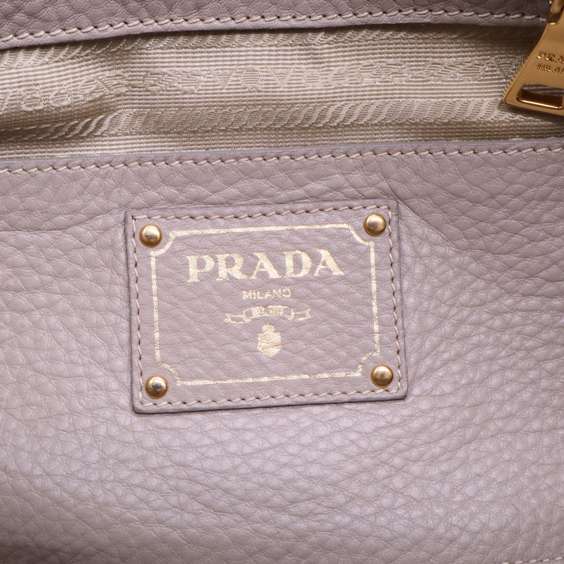 Grey Leather 2Way Tote Bag B20235