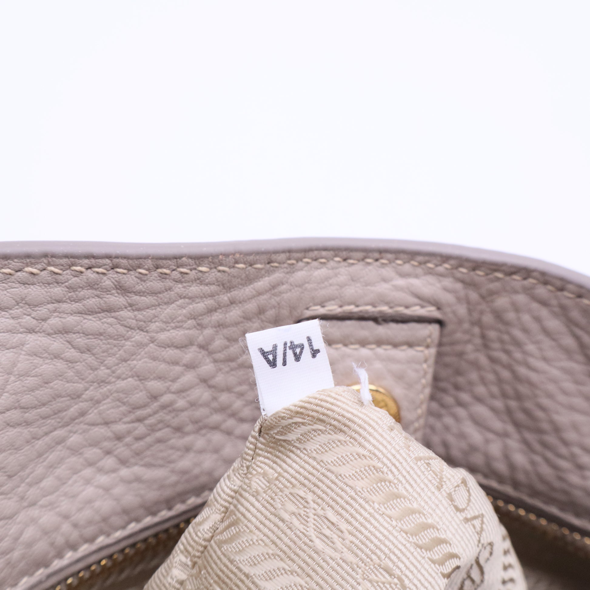 Grey Leather 2Way Tote Bag B20235