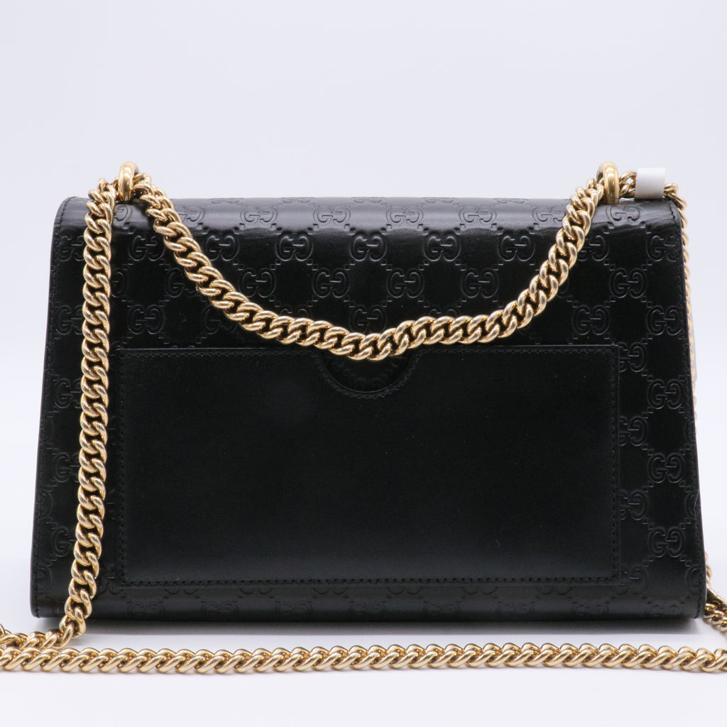 Padlock Shoulder Bag Guccissima Leather Medium Twins
