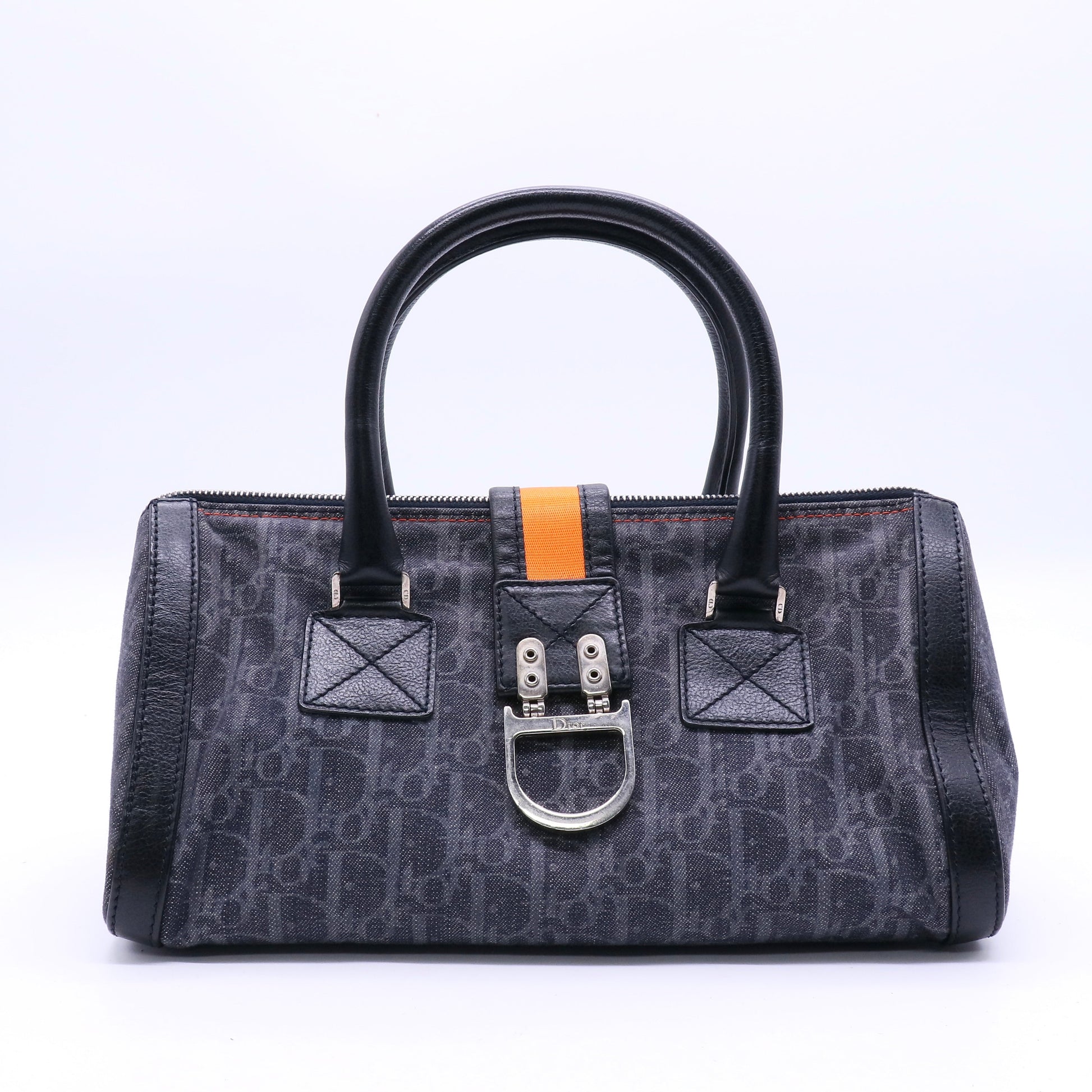 Flight Boston Bag Diorissimo Canvas Twins B21347