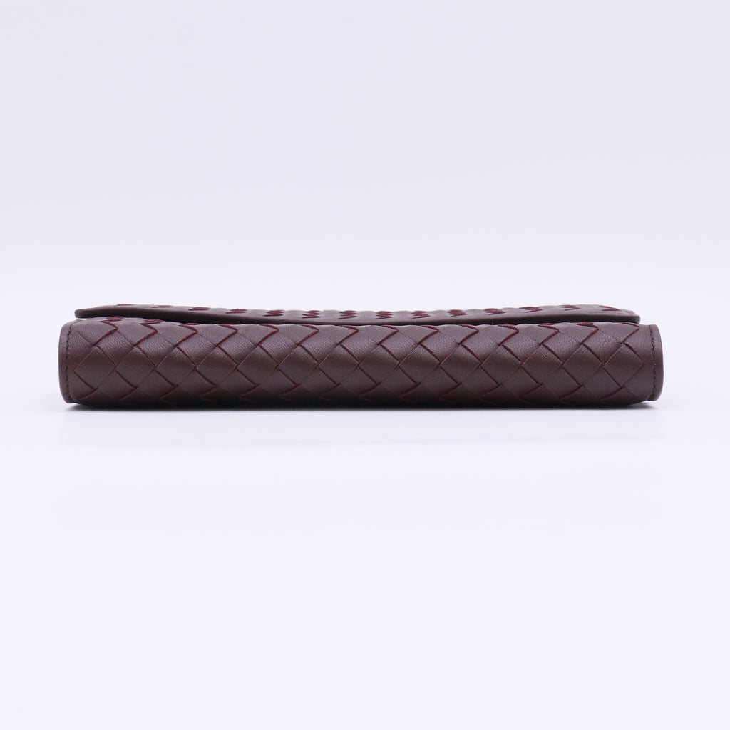 Bottega Veneta Intrecciato Nappa Continental Flap Wallet W23073