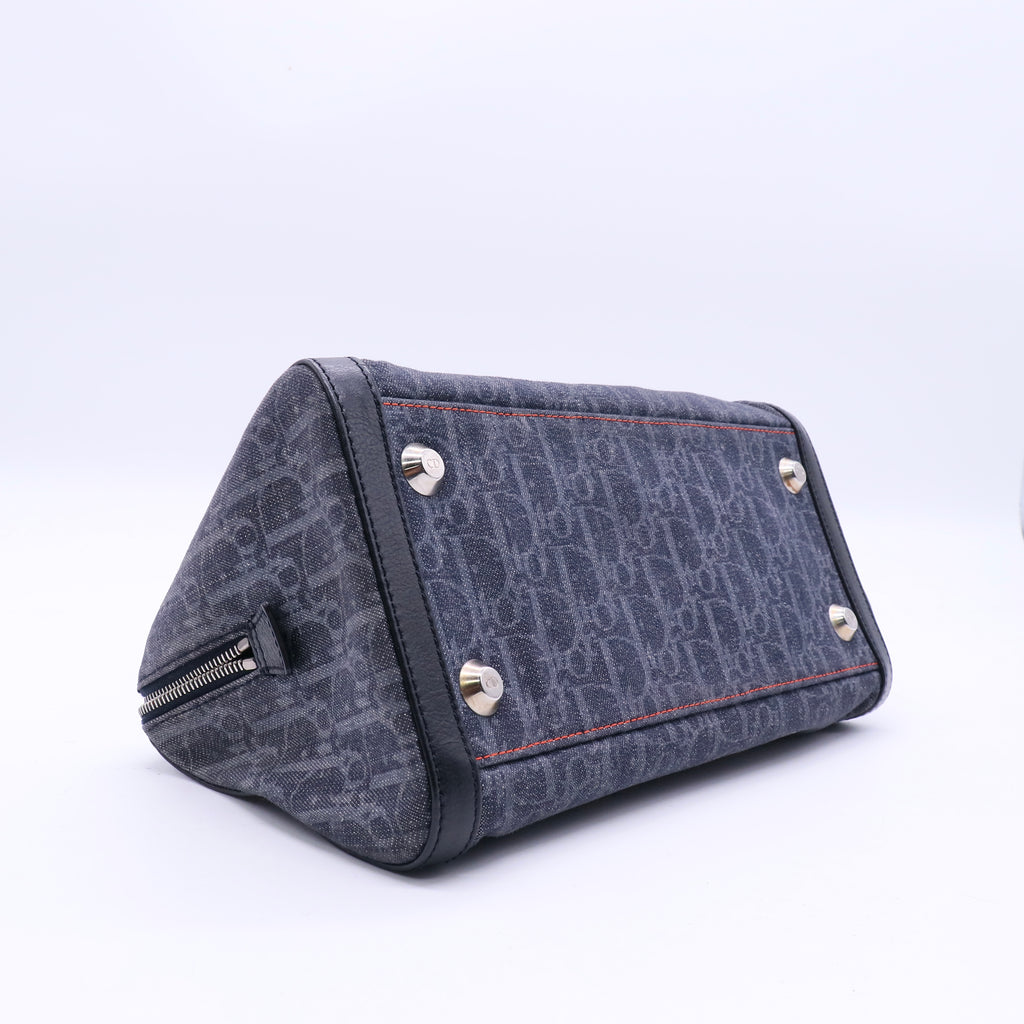 Flight Boston Bag Diorissimo Canvas Twins B21347