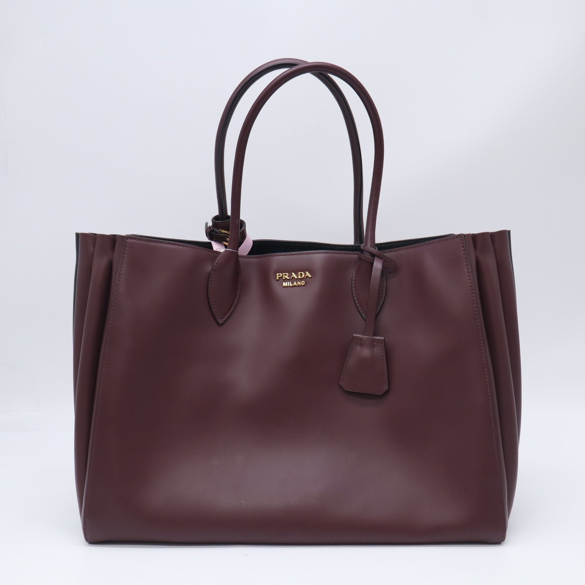 Prada City Calf Leather Bibliotheque Tote Bag  twins LDJ5774