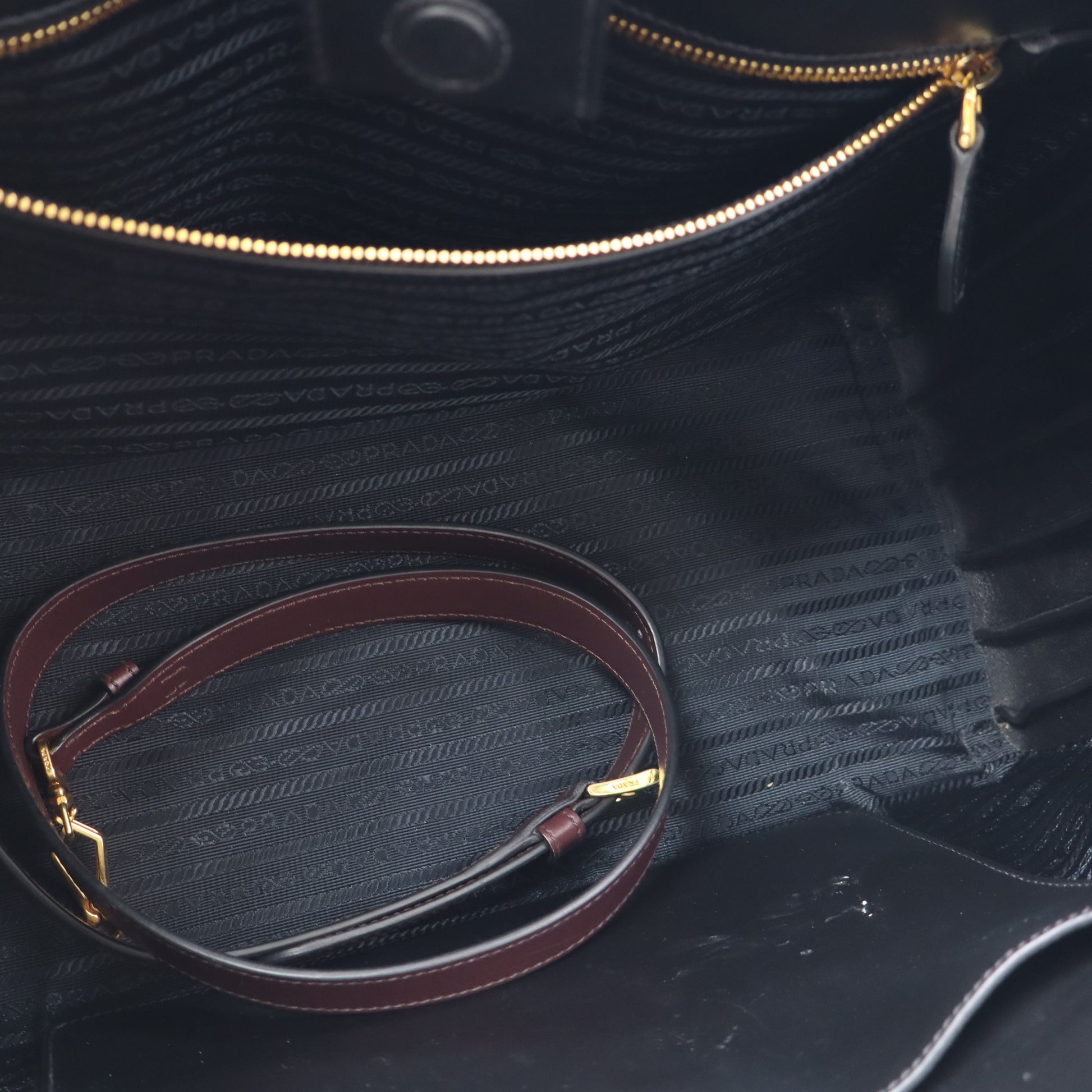 Prada City Calf Leather Bibliotheque Tote Bag  twins LDJ5774