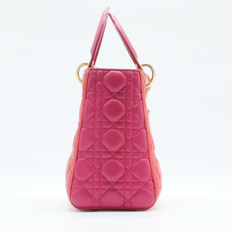 Lady Dior Bag Cannage Quilt Lambskin Medium