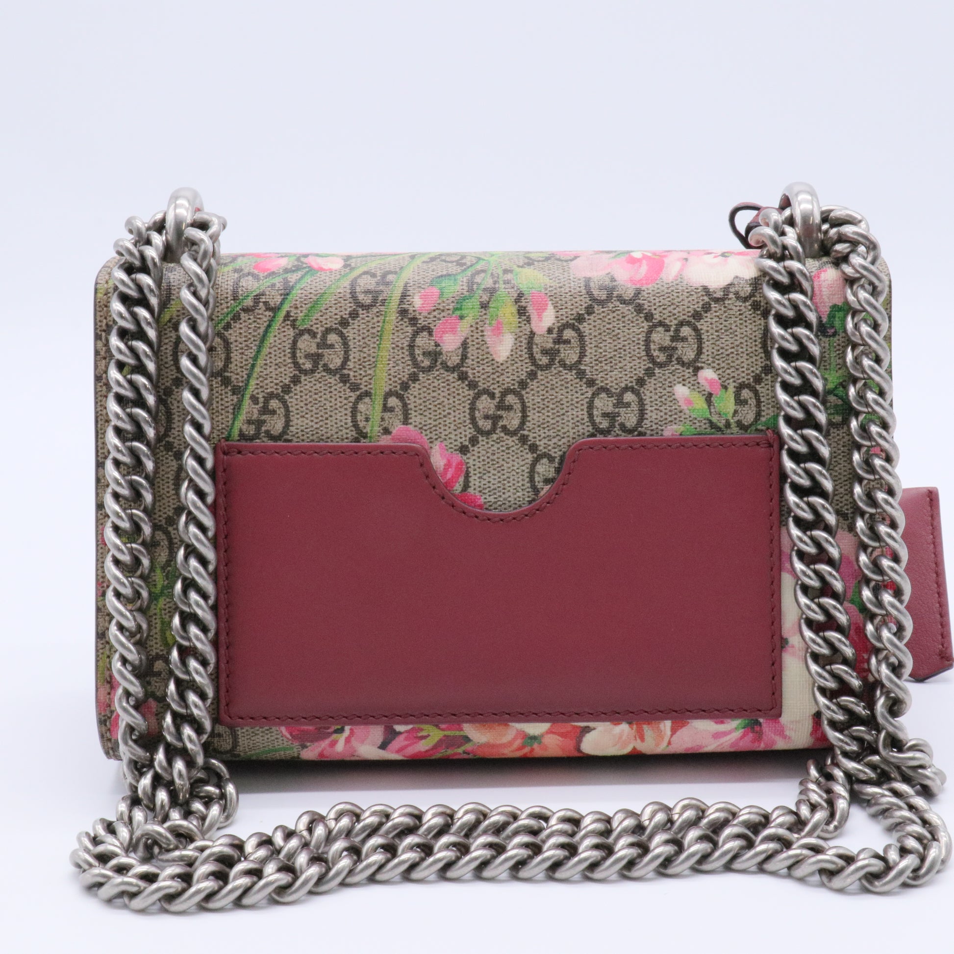 Padlock Shoulder Bag Blooms Print GG Coated Canvas Small
