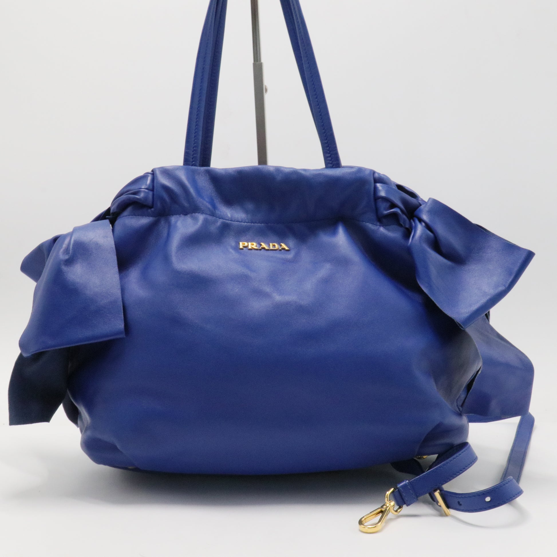 Convertible Bow Tie Shoulder Bag Tessuto