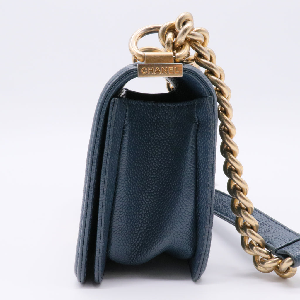 Boy Flap Bag Quilted Lambskin Old Medium