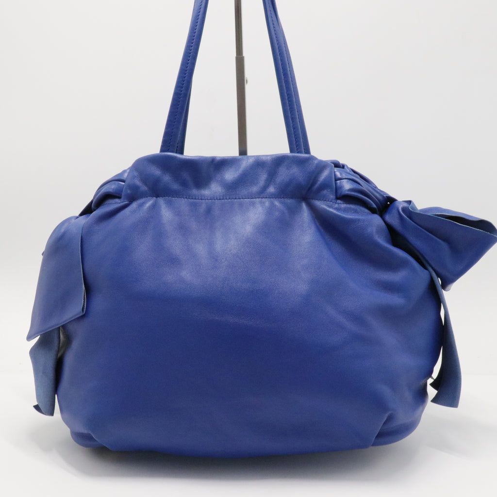 Convertible Bow Tie Shoulder Bag Tessuto